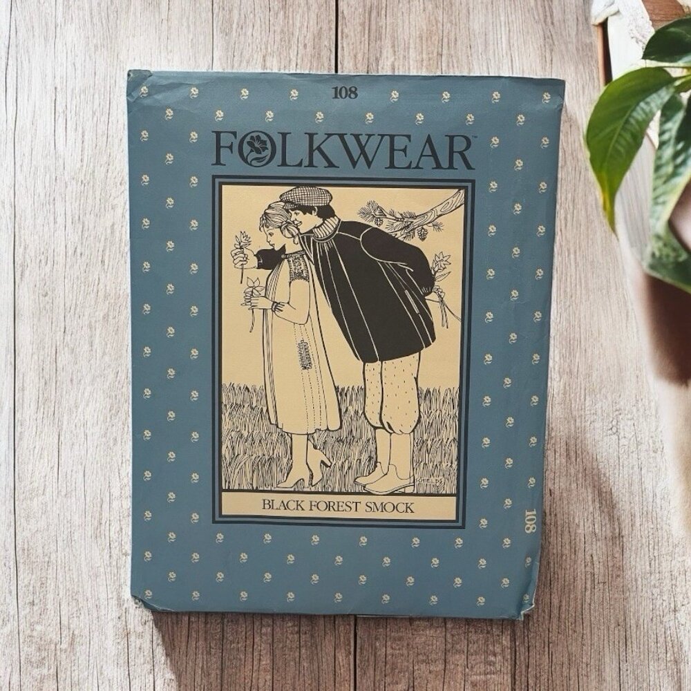 Folkwear Sewing Pattern Uncut Black Forest Smock Renaissance Costume